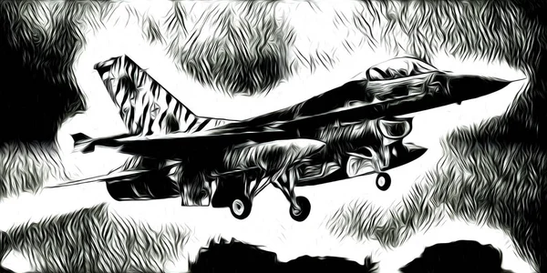 Military Airplane Speed Art Design — Stock Photo, Image