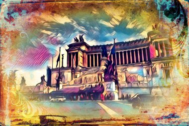 Roma İtalya sanat illüstrasyon