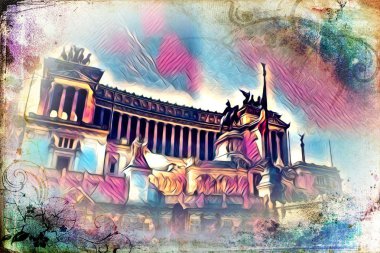 Roma İtalya sanat illüstrasyon