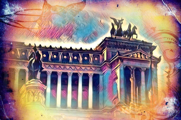 Roma İtalya sanat illüstrasyon