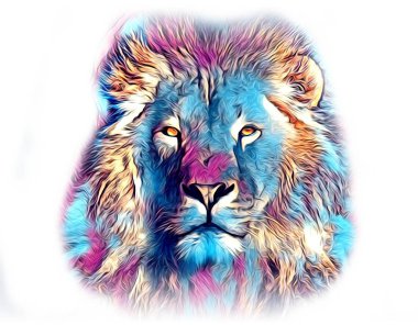 Aslan sanat çizim çizim