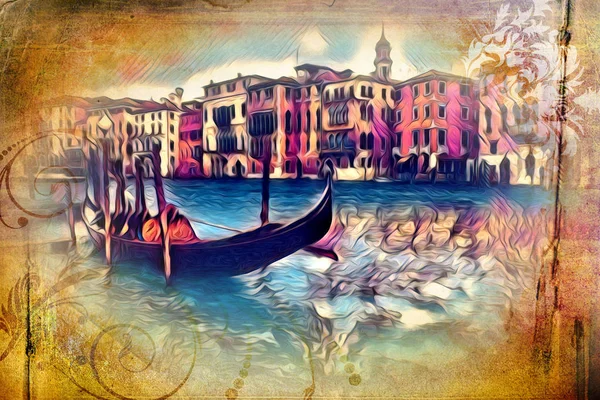 Венеція Мистецтво Ілюстрації Дизайн — стокове фото