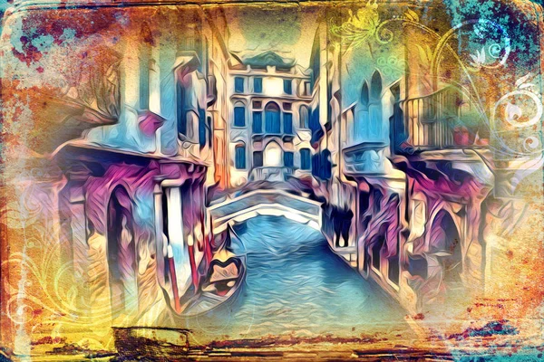 Venice Art Illustration Design — Stock Photo, Image