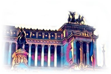 Roma İtalya sanat illüstrasyon