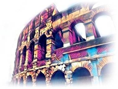 Roma İtalya sanat illüstrasyon