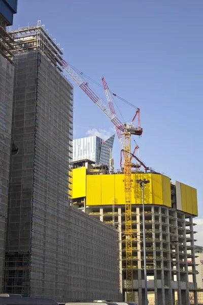 Building Construction Site Scaffolding — Stock Photo, Image