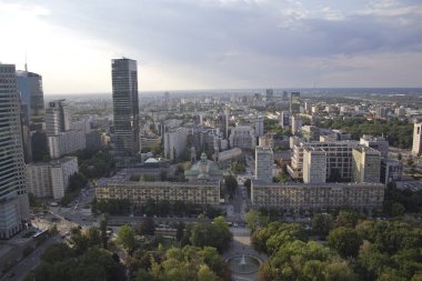 Varşova şehir manzarası bina dış