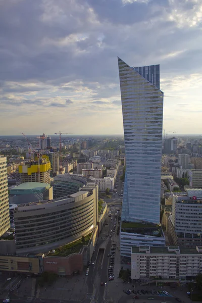 Varsó Városkép Kilátás Épület Külső — Stock Fotó