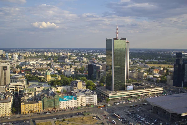 Varsovie Vue Sur Paysage Urbain Bâtiment Extérieur — Photo