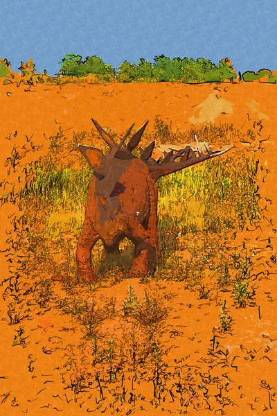Dinosaur art illustration painting