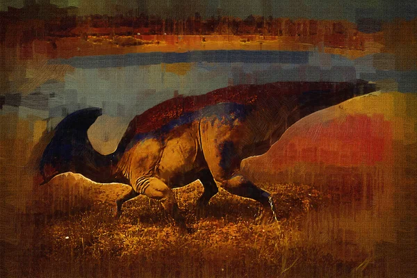 Dinosaur art illustration painting