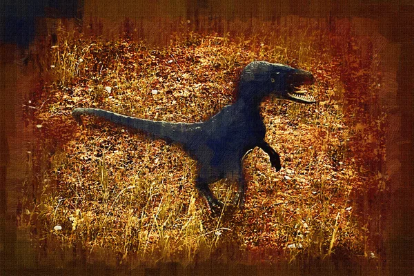 Dinossauro Arte Ilustração Pintura — Fotografia de Stock