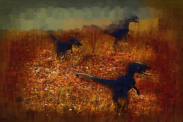 Dinosaur art illustration painting