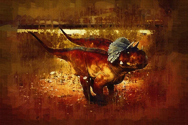 Dinosaur art illustration painting