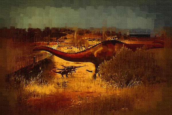 Dinosaur art illustration painting