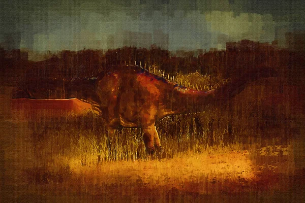 Obrázek Dinosauří Kresby — Stock fotografie
