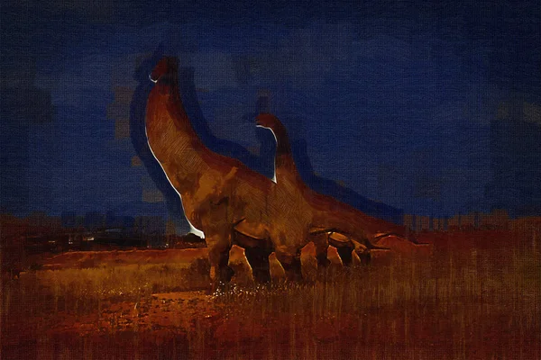 Dinosaur art illustration painting