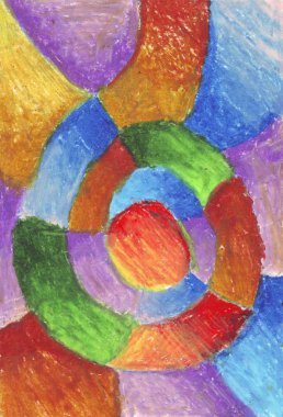 Soyut boyama doku büyük renkler