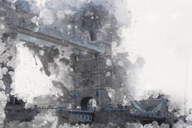 Londra sanat tasarımı çizimi çizimi eğlenceli tasarım antika retro