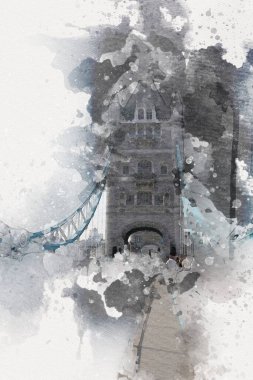 Londra sanat tasarımı çizimi çizimi eğlenceli tasarım antika retro