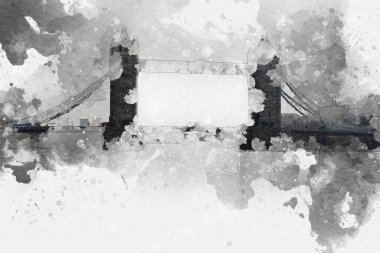 Londra sanat tasarımı çizimi çizimi eğlenceli tasarım antika retro