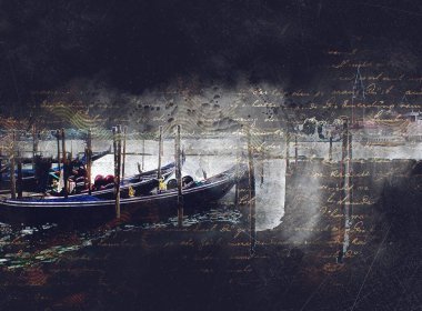 Venedik sanat eskizi çizimi eğlenceli tasarım antika retro