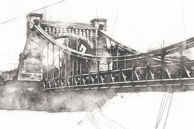 Wroclaw City Poland antika sanat eskizi çizimi