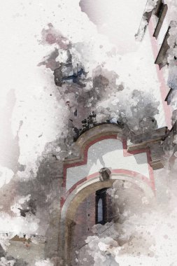 Wroclaw City Poland antika sanat eskizi çizimi