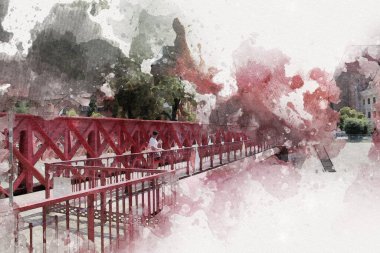 Wroclaw City Poland antika sanat eskizi çizimi