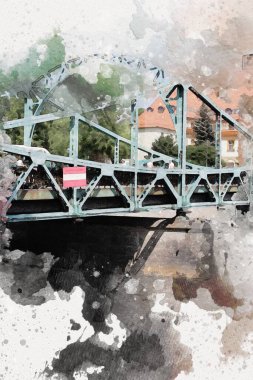 Wroclaw City Poland antika sanat eskizi çizimi