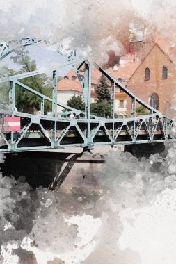 Wroclaw City Poland antika sanat eskizi çizimi