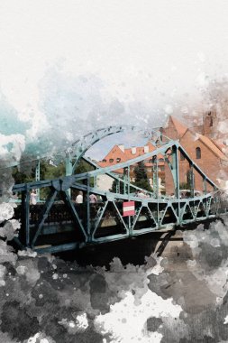 Wroclaw City Poland antika sanat eskizi çizimi