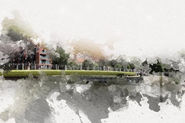 Wroclaw City Poland antika sanat eskizi çizimi