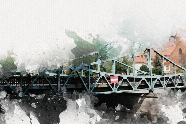 Wroclaw City Poland antika sanat eskizi çizimi