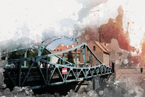 Wroclaw City Poland antika sanat eskizi çizimi