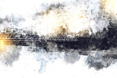 Wroclaw City Poland antika sanat eskizi çizimi