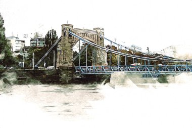 Wroclaw City Poland antika sanat eskizi çizimi