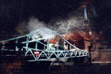 Wroclaw City Poland antika sanat eskizi çizimi