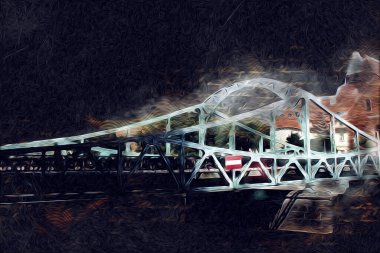 Wroclaw City Poland antika sanat eskizi çizimi