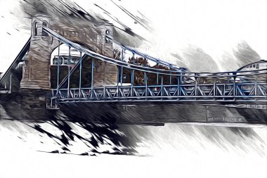 Wroclaw City Poland antika sanat eskizi çizimi