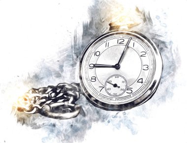 Eski antika klasik saatlerin eski kağıt arka plandaki tuşları.