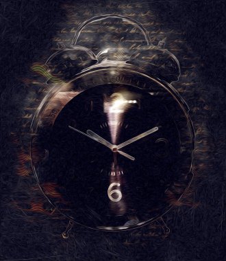 Eski antika klasik saatlerin eski kağıt arka plandaki tuşları.