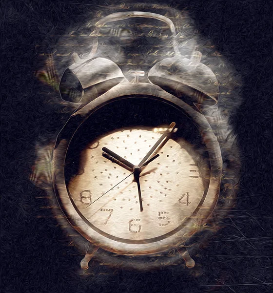 빈티지 배경에 골동품 시계의 다이얼 — 스톡 사진