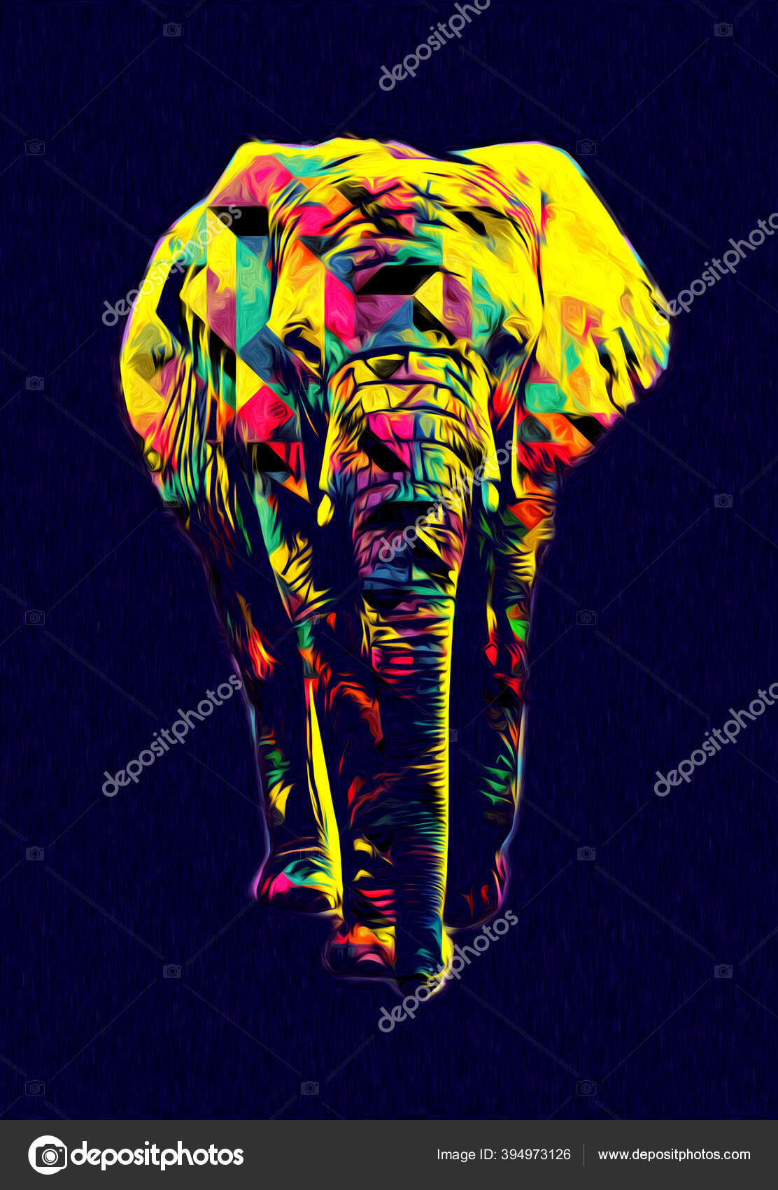 Dessin D'éléphant L'illustration D'art Crayon — Photo de stock par  ©maxtor7777 - 394973126, image size:1112x1700
