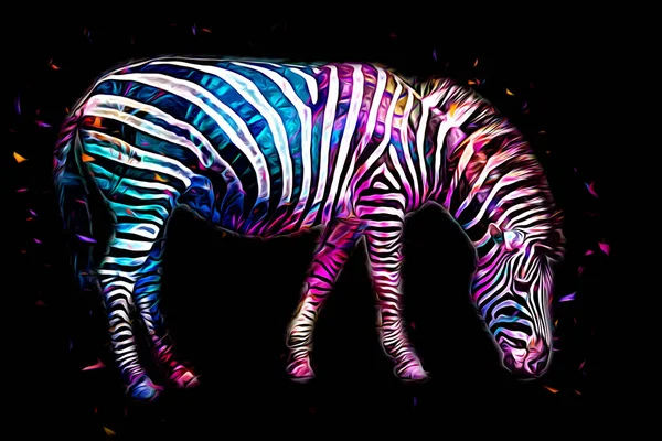 Rajza Zebra Vázlat Afrikai Emlős Illusztráció — Stock Fotó