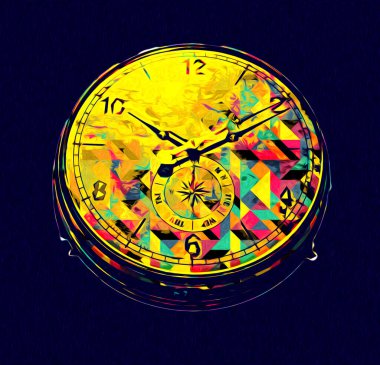 Eski antika klasik saatlerin eski kağıt arka plandaki tuşları.