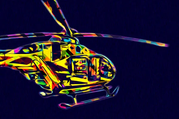 군사용 헬리콥터 빈티지 — 스톡 사진