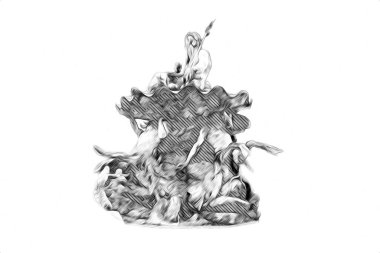 Berlin sanat eskizi çizimi eğlenceli tasarım antika retro