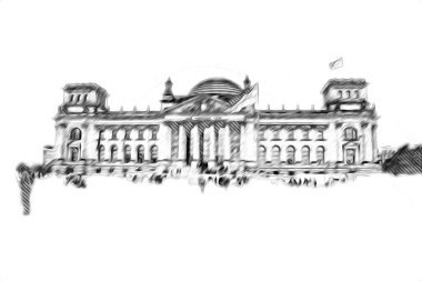 Berlin sanat eskizi çizimi eğlenceli tasarım antika retro