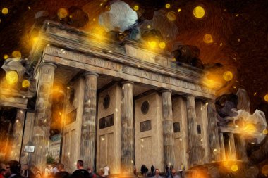 Berlin sanat eskizi çizimi eğlenceli tasarım antika retro